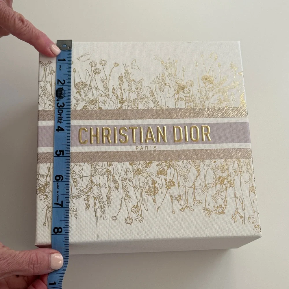 Christian Dior Decorative Gift Box in Pale Pink & Gold